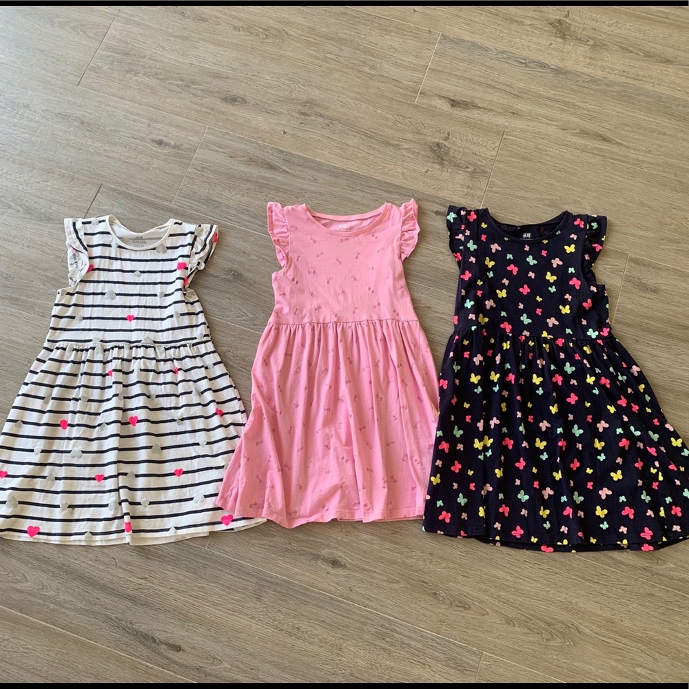Lot of 3 H&M dresses girls 6/8